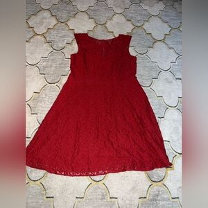 White House black market burnt red dress size 16
